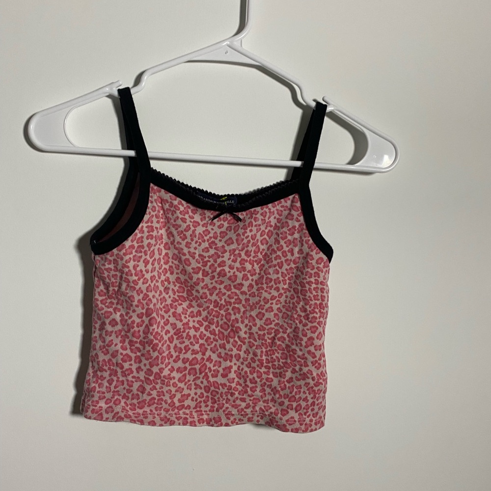 Brandy Melville Pink Leopard Print Women's Top